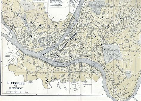 An Old Map of Pittsburgh