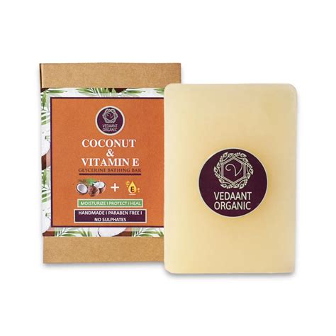 Coconut & Vitamin E Glycerine Bathing Bar – Vedaant Organic