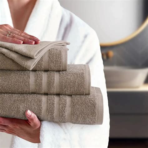 Malako Serene Soft Taupe 100% Cotton Towels – MALAKO