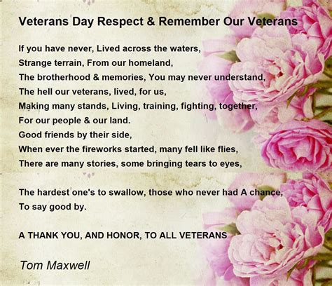 Veterans Day Poems For Today Veterans Day 2015
