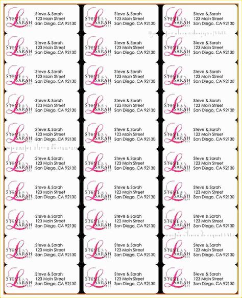 Print Free Return Address Labels 的图像结果