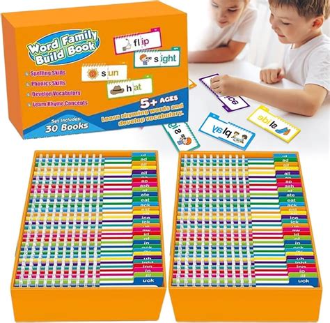 30 Read and Rhyme FlipBooks, Word Family Build Book, Word Families ...