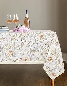 Buy URBANO HOMZ Cotton Table Cloth for 6 Seater Dining Table, 60 Inches ...