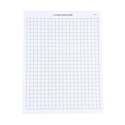 ETA hand2mind Graph Paper, 11 x 8-1/2, 1 cm Grid, (Pack of 100 ...