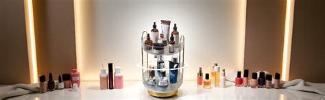 Seadra Make Up Cosmetic Organizer Storage Box Shelf 360 Degree Rotating ...