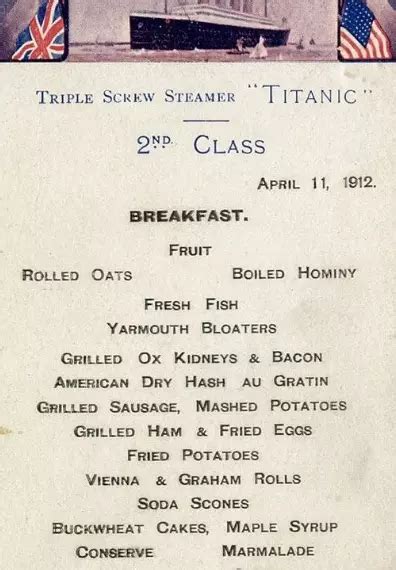 Image result for Ftitanic First Class Menu
