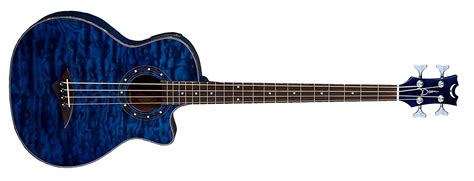 Dean Guitars Exotica Quilt Ash A/E Bass TBL 4-Strings Acoustic-Electric ...