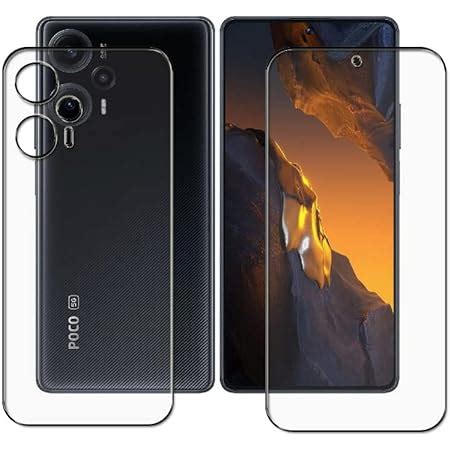 IRFAN DOMCHI Compatible for POCO F5 Front & Back Unbreakable 5D Screen ...