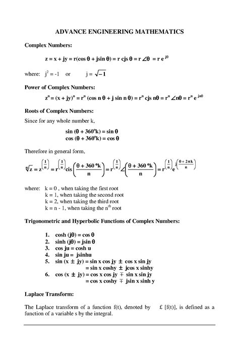 Complex Variables Engineering Mathematics 的图像结果