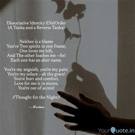 Dissociative Identity (Di... | Quotes & Writings by Martian Mirth ...