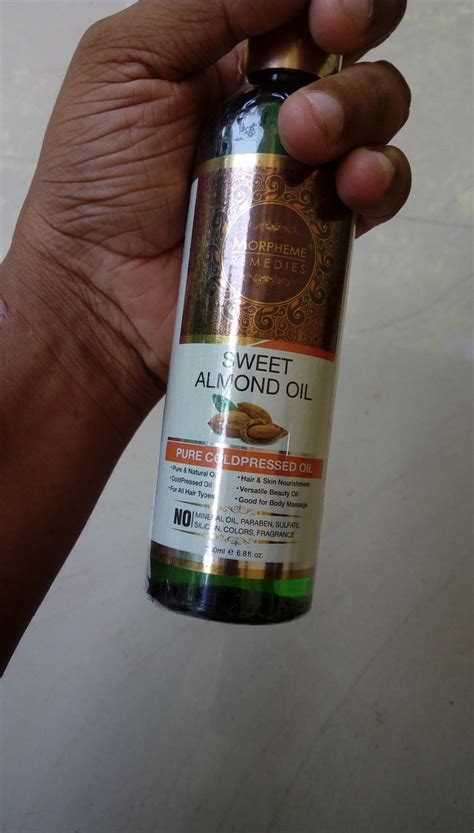 Buy Morpheme Remedies Pure Sweet Almond Coldpressed Oil For Hair And ...