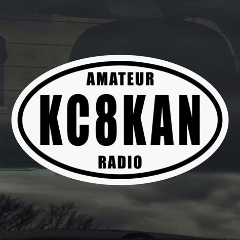 Custom Call Sign Sticker 的图像结果