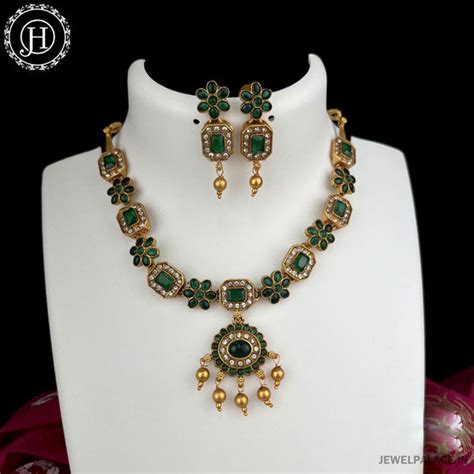 Gold Plated With Ruby Stone Designer Necklace JH1669 – Jewel Palace