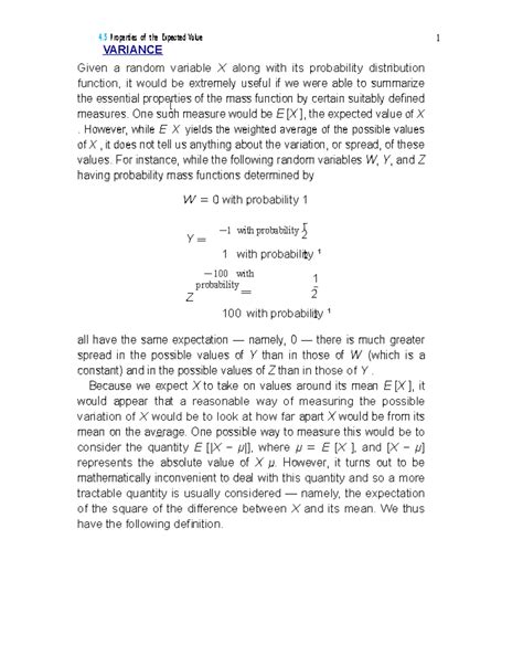Image result for Variance of Probability Distribution