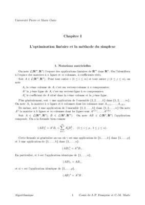 Image result for Programmation Lineaire Simplexe