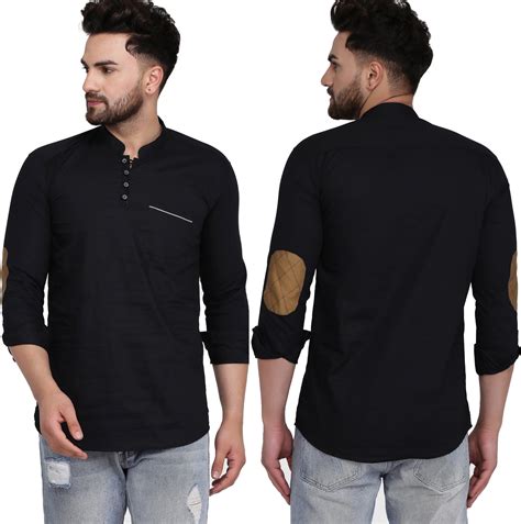 Mandarin Collar Three Quarter Sleeve Solid Straight Kurta – Wear.Style