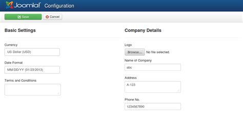 Manage Finance at your own Joomla Website