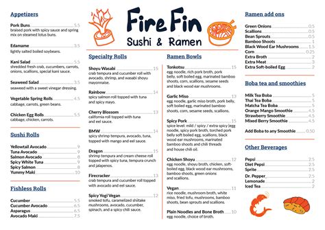 Image result for A Menu Example