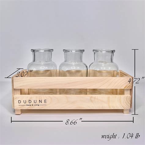 Buy DUDUNE Premium Plant Propagation Stations Terrarium with Wooden ...