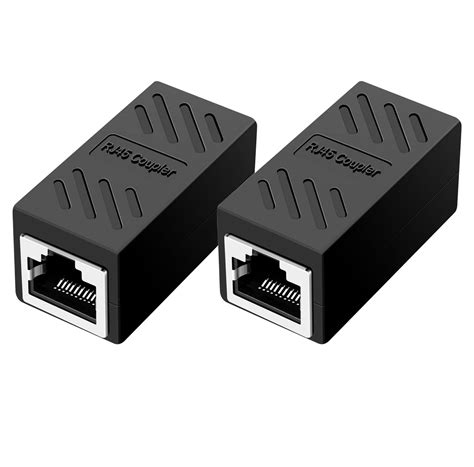 Dinger RJ45 Coupler 2 Pack Ethernet Inline Coupler with 4pcs RJ45 ...