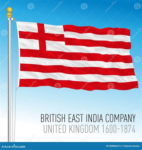 British East India Company Historical Waving Flag, UK Stock Vector ...