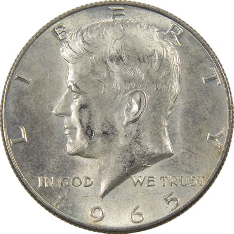 1965 Kennedy Half Dollar Circulated Silver Clad 50c Coin Collectible