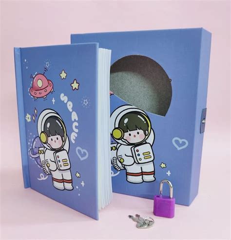 AMANAVNI Space Kids Notebook Diary with Lock & Key for Girls & Boys ...