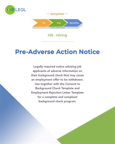 Pre-Adverse Action Notice Template & Guide (US) | HR LEGL