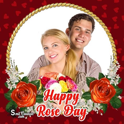 Beautiful Rose Day Photo Frame - SmitCreation.com/Photoframe/