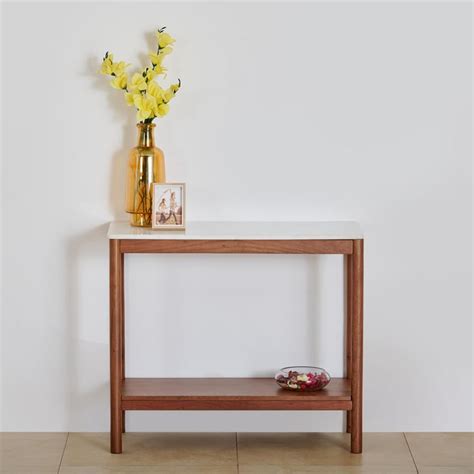 Buy Urban Marble Top Console Table - Brown from Home Centre at just INR ...