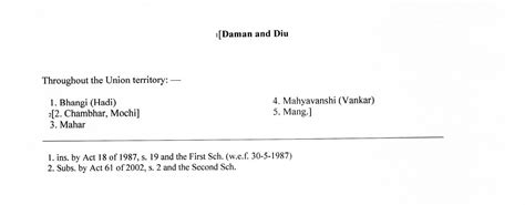 List of Scheduled Castes | Department of Social Justice and Empowerment ...