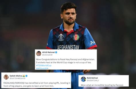 "5 wicket haul at the World Cup stage is not a cup of tea" - Fans hail ...