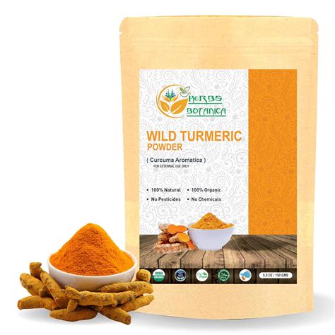 Amazon.com : Herbs Botanica Wild Turmeric Powder For Face Reduces Acne ...