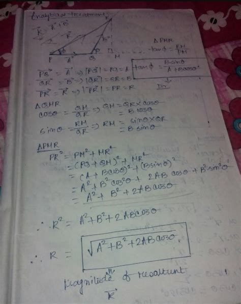 Derive the triangle law of vector addition - Brainly.in