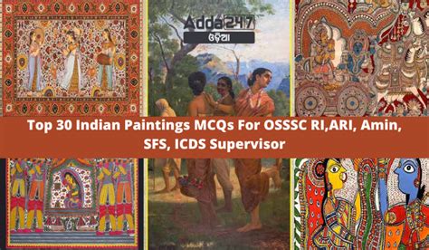 Top 30 Indian Paintings MCQs For OSSSC RI,ARI, Amin, SFS, ICDS ...