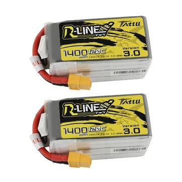 Tattu r-line 3.0 6s 22.2v 1400mah 120c 6s1p lipo battery xt60 plug for ...