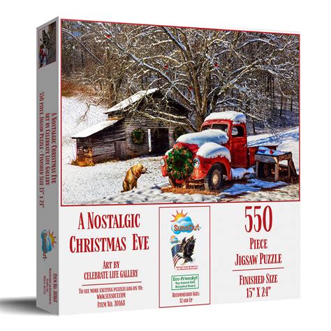 A Nostalgic Christmas Eve - 550 Piece Jigsaw Puzzle by SunsOut | Puzzle ...