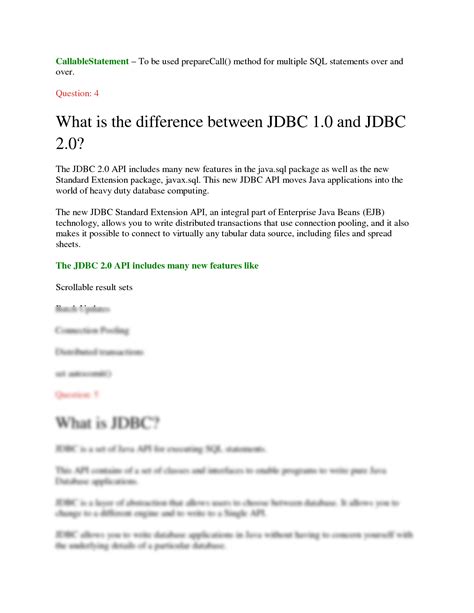 Image result for JDBC Interview Questions