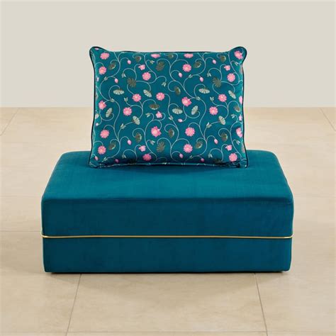 Buy Maya Modular Fabric 1-Seater Sofa with Cushion - Teal from Home ...