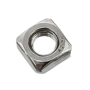 Genetic Engineering Stainless Steel Square Nuts 16mm (Silver) Pack of ...
