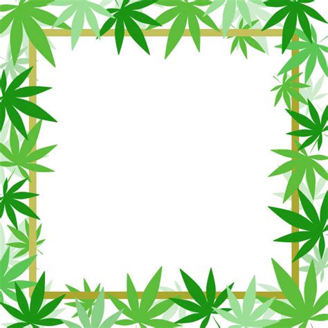 Marijuana Leaf Border Illustrations, Royalty-Free Vector Graphics ...