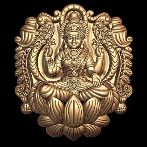 Buy Laxmi 3D Model STL Goddess of Prosperity - Divine Blessings