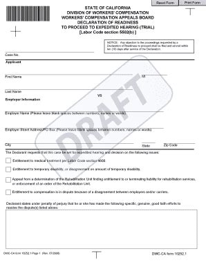 Fillable Online dir ca QME FORM 124.doc. Admin. Director Form 110 - dir ...