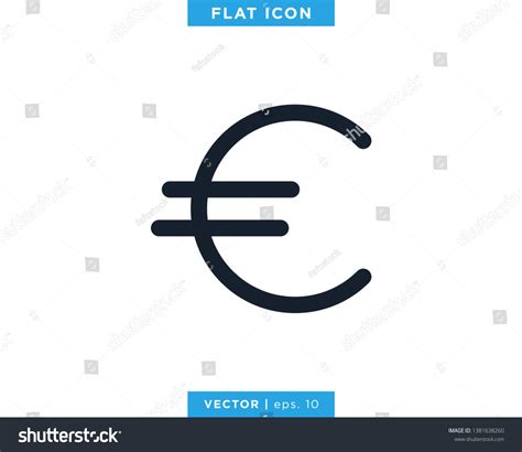 Currency Euro Symbol Icon Vector Logo Stock Vector (Royalty Free) 1381638260 | Shutterstock