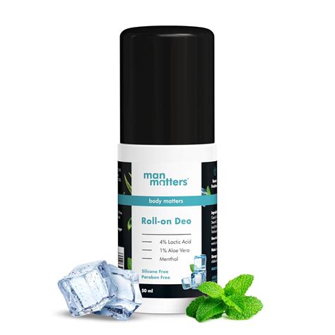 Buy Man Matters Underarm Deodrant Roll-On 50 Ml | Long Lasting Cooling ...