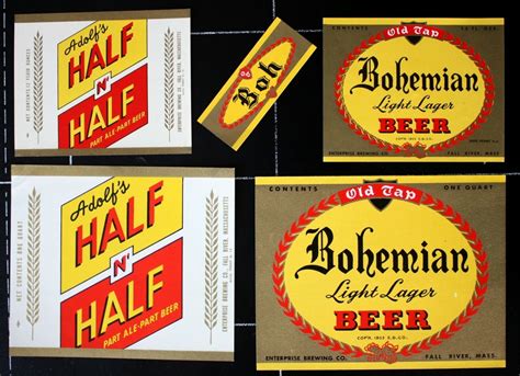 BEUSA 1111 # beer label USA Enterprise Brewing Fall River Mass. - 4x ...