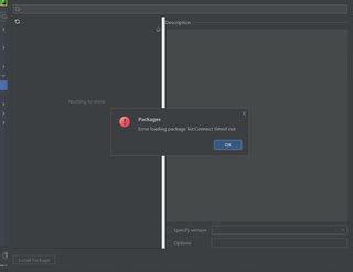 Image result for Error Loading Package List in PyCharm