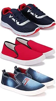 Buy Bersache Men Multicolor Sneakers-8 UK (42 EU) (Combo-1083-1197-1220 ...