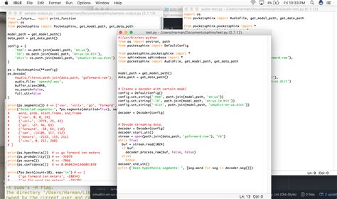 CMU Sphinx Using Python 的图像结果