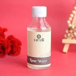 Satvik Gulab Jal – 100ml | 100% Pure & Natural Rose Water for Pooja ...